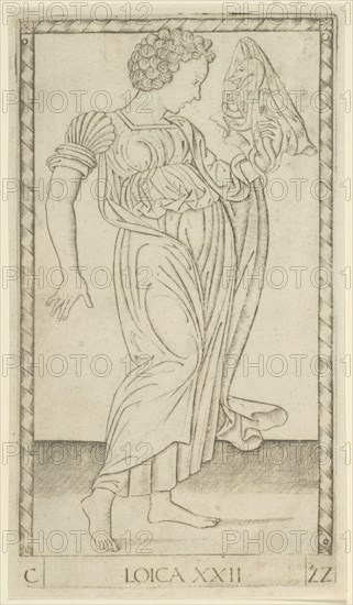 Logic, plate 22 from Arts and Sciences, c.1465. Creator: Unknown.