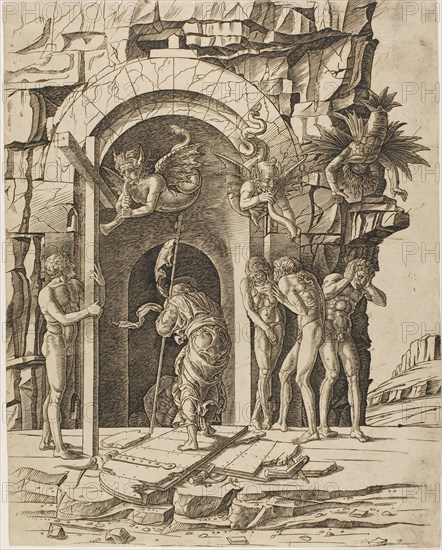 Descent into Limbo, 1475/80. Creator: School of Andrea Mantegna.