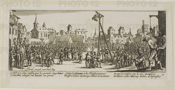 The Strappado, plate ten from The Large Miseries of War, n.d. Creator: Gerard van Schagen.