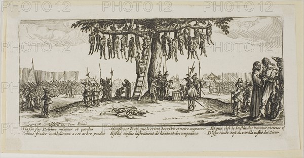 The Hanging, plate eleven from The Large Miseries of War, n.d. Creator: Gerard van Schagen.