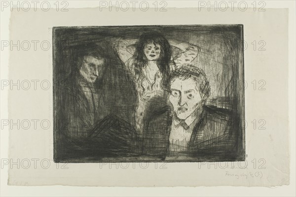 Jealousy, 1914. Creator: Edvard Munch.