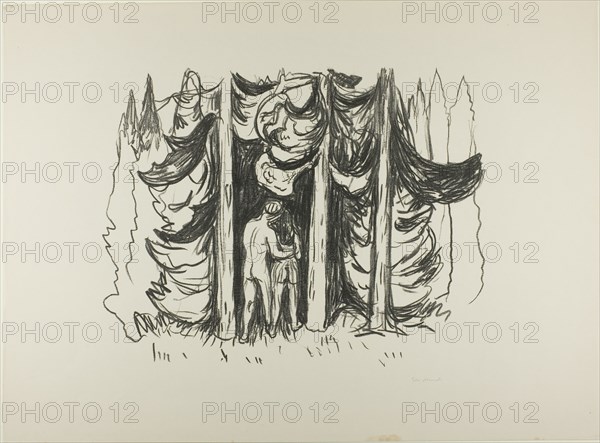 The Forest, 1908/09. Creator: Edvard Munch.