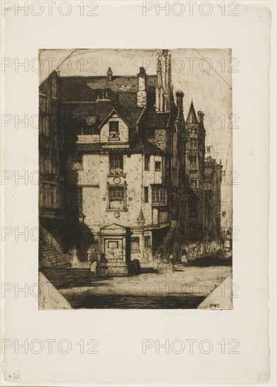 John Knox's House, 1905. Creator: David Young Cameron.