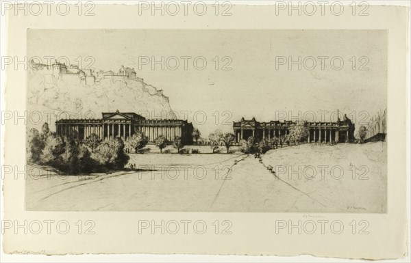 The Royal Scottish Academy, 1916. Creator: David Young Cameron.