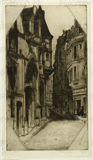 Hôtel de Sens, plate three from the Paris Set, 1904. Creator: David Young Cameron.