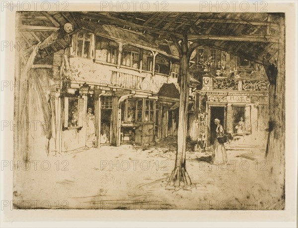 Cour des bons Enfants, Rouen, 1897. Creator: David Young Cameron.
