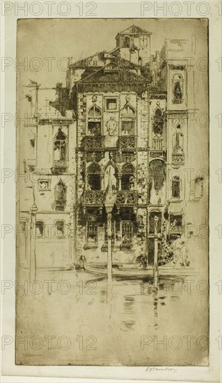 A Venetian Palace, 1898. Creator: David Young Cameron.