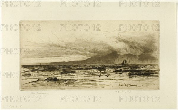 Arran, plate fourteen from the Clyde Set, 1889. Creator: David Young Cameron.