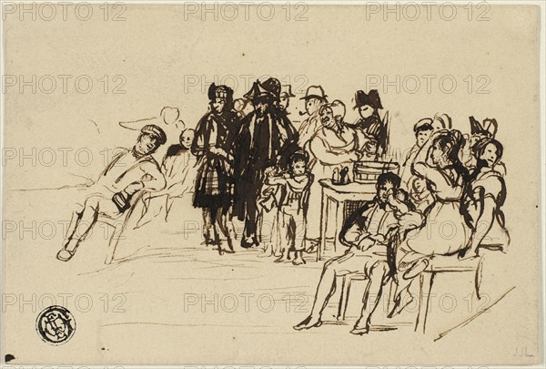 Study for Right Group, c.1820. Creator: David Wilkie.