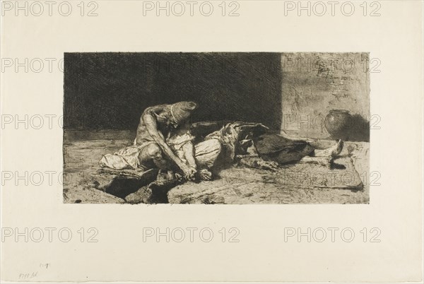 Arab Watching the Body of His Friend, n.d. Creator: Mariano Jose Maria Bernardo Fortuny y Carbo.