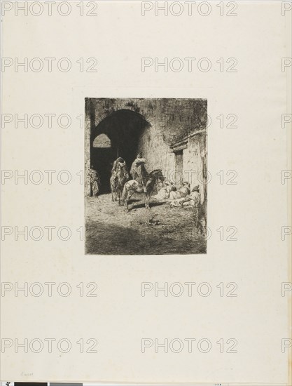 Guard of the Casbah in Tetuan, n.d. Creator: Mariano Jose Maria Bernardo Fortuny y Carbo.