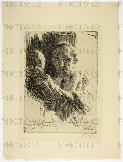 Prince Paul Troubetzkoy II (Bust), 1909. Creator: Anders Leonard Zorn.