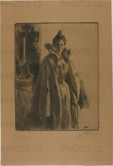 H. R. H. Princess Ingeborg of Sweden II, 1900. Creator: Anders Leonard Zorn.