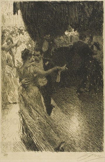 The Waltz, 1891. Creator: Anders Leonard Zorn.