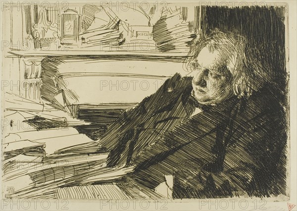 Ernest Renan, 1892. Creator: Anders Leonard Zorn.