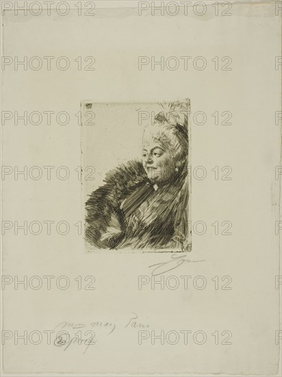 Mme Georges May II, 1891. Creator: Anders Leonard Zorn.