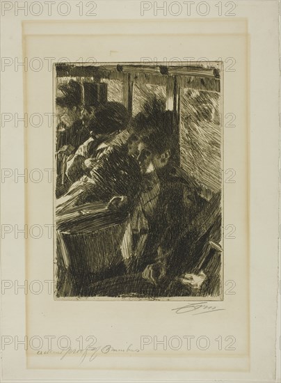 Omnibus, 1892. Creator: Anders Leonard Zorn.
