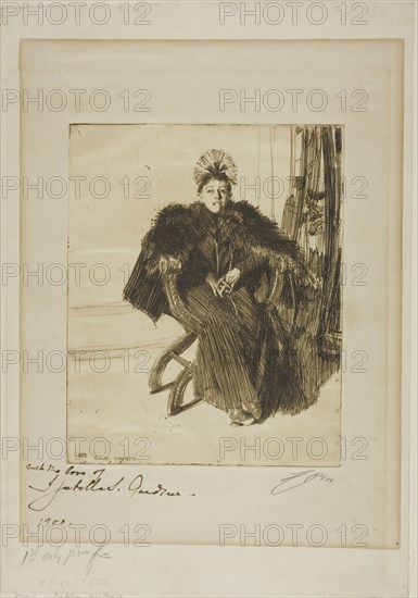 Isabella Gardener, 1894. Creator: Anders Leonard Zorn.