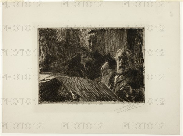 Mr. and Mrs. Fürstenberg, 1895. Creator: Anders Leonard Zorn.