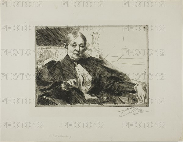 Anna Wallenberg, 1895. Creator: Anders Leonard Zorn.