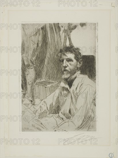 August Saint Gaudens I, 1898. Creator: Anders Leonard Zorn.