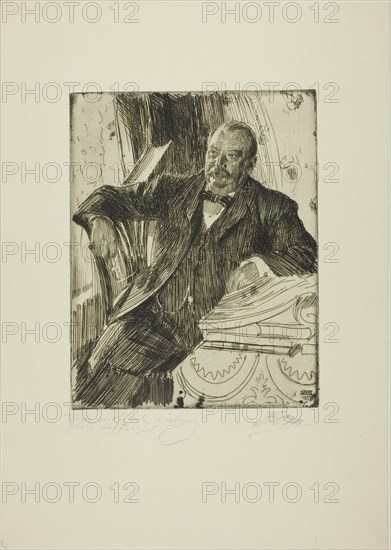 Grover Cleveland II, 1899. Creator: Anders Leonard Zorn.