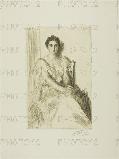 Mrs. Cleveland II, 1899. Creator: Anders Leonard Zorn.