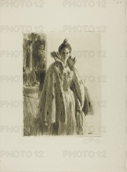 H. R. H. Princess Ingeborg of Sweden II, 1900. Creator: Anders Leonard Zorn.