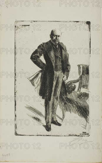 Colonel Lamont I (Whole length), 1900. Creator: Anders Leonard Zorn.