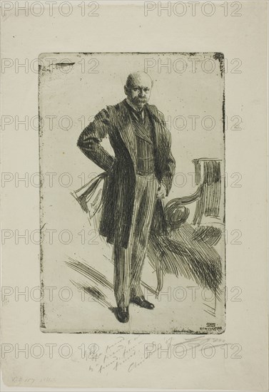 Colonel Lamont I (Whole length), 1900. Creator: Anders Leonard Zorn.