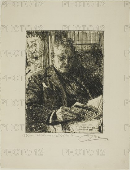 Travelling Companion (Mr. Ch. Deering), 1904. Creator: Anders Leonard Zorn.