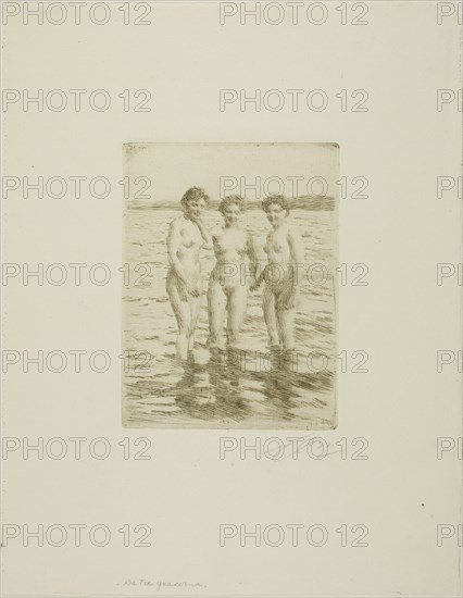 The Three Graces, 1910. Creator: Anders Leonard Zorn.