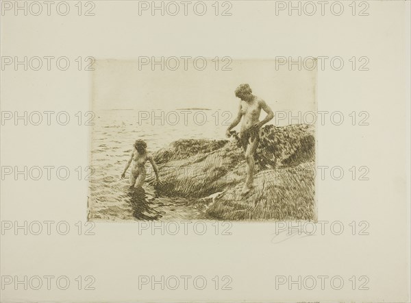 Seaward Skerries, 1913. Creator: Anders Leonard Zorn.