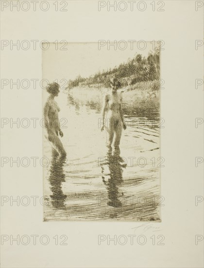 Shallow, 1913. Creator: Anders Leonard Zorn.