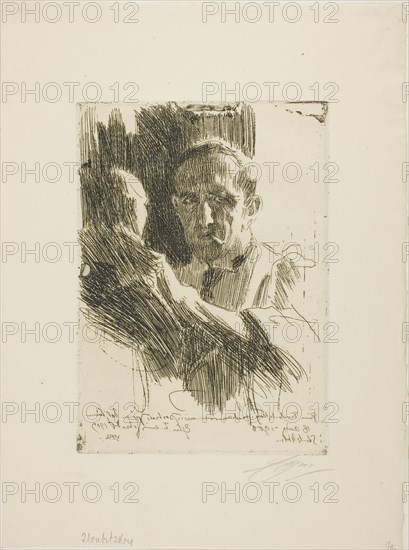 Prince Paul Troubetzkoy II (Bust), 1909. Creator: Anders Leonard Zorn.