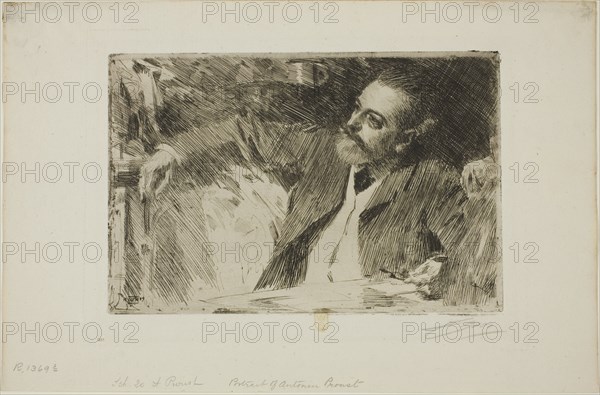 Antonin Proust, 1889. Creator: Anders Leonard Zorn.