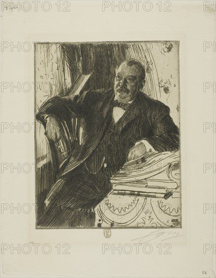 Grover Cleveland II, 1899. Creator: Anders Leonard Zorn.