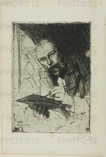 Carl Larsson, 1897. Creator: Anders Leonard Zorn.