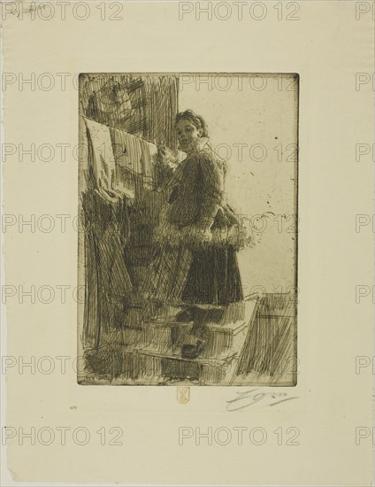 The Storehouse, 1903. Creator: Anders Leonard Zorn.