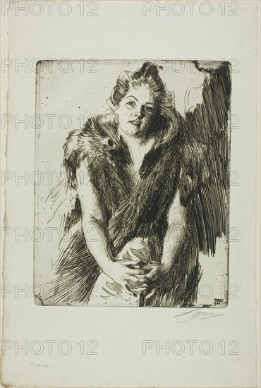 Maja von Heijne, 1900. Creator: Anders Leonard Zorn.