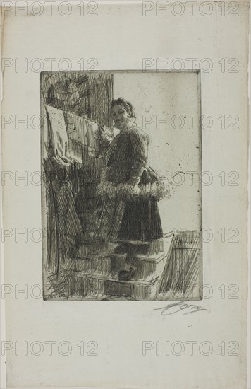 The Storehouse, 1903. Creator: Anders Leonard Zorn.