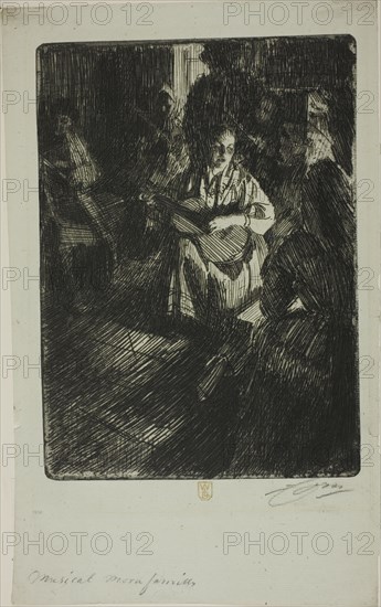 Musique en Famille, 1905. Creator: Anders Leonard Zorn.