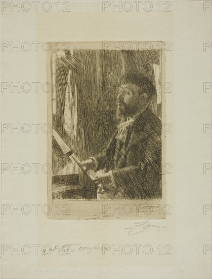 J.B. Faure, 1891. Creator: Anders Leonard Zorn.