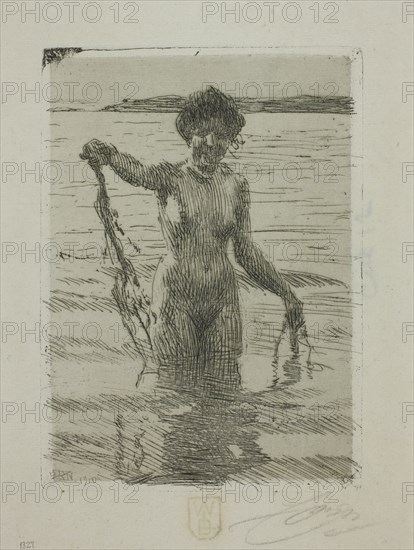 Seaweed, 1910. Creator: Anders Leonard Zorn.