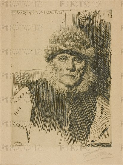 Dalecarlian Peasant (Lavards Anders), 1919. Creator: Anders Leonard Zorn.