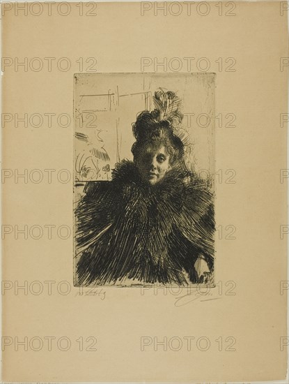 Gerda Hagborg III, 1896. Creator: Anders Leonard Zorn.