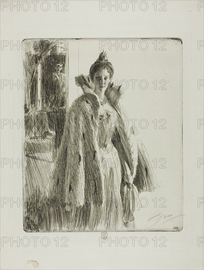 H. R. H. Princess Ingeborg of Sweden II, 1900. Creator: Anders Leonard Zorn.