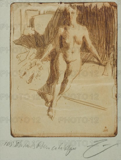 Study from Model, 1898. Creator: Anders Leonard Zorn.