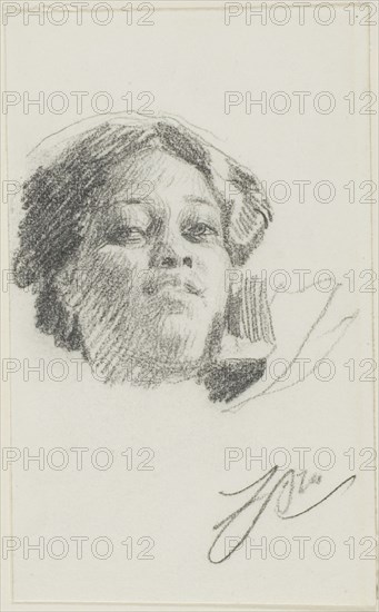 Head of a Woman, n.d. Creator: Anders Leonard Zorn.
