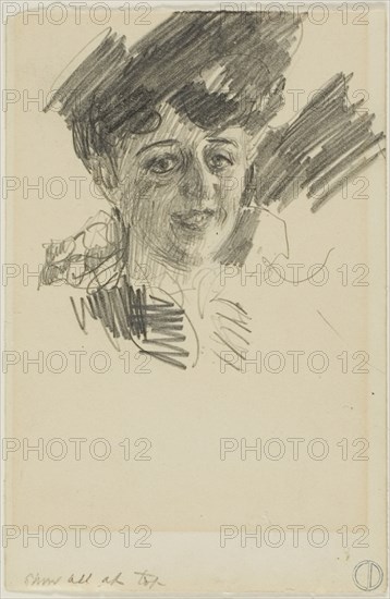 Head of a Woman, n.d. Creator: Anders Leonard Zorn.